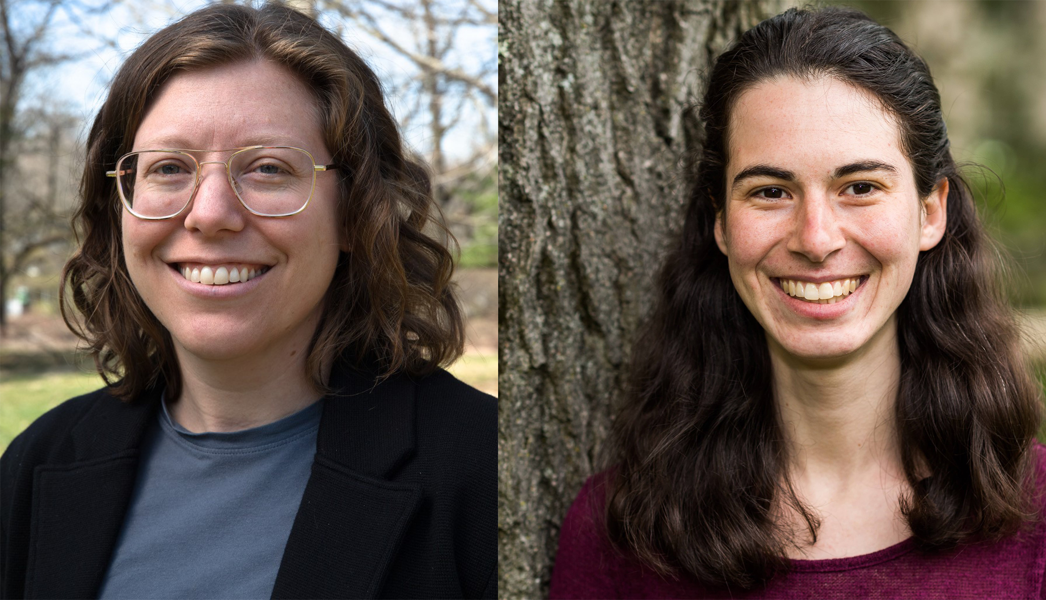 Headshots of Mara Freilich (Brown University) and Sarah Hurley (Lamont-Doherty Earth Observatory, Columbia Climate School)